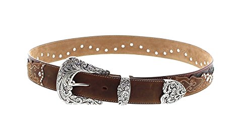 Tony Lama Brown Kaitlyn Crystal Belt C504993