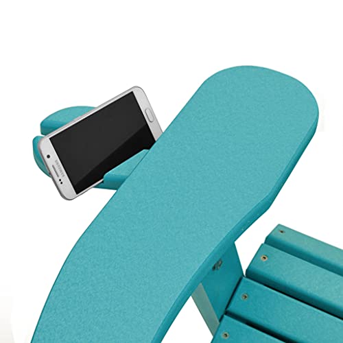 Eccb Outdoor Outer Banks Deluxe Oversized Poly Lumber Folding Adirondack Chair (Royal Blue) #TOP5