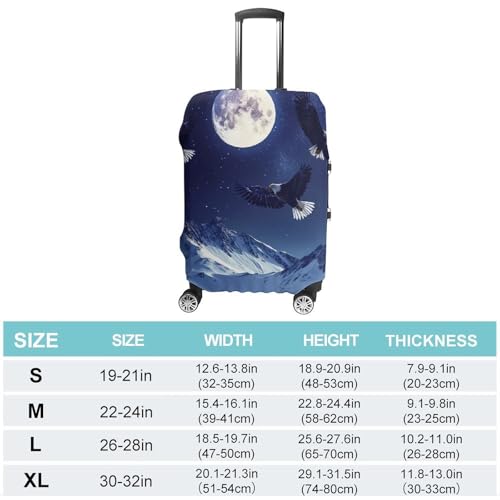 Bald Ea-gles Travel Luggage Cover Suitcase Protector Baggage Covers for Men Women L2