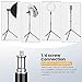 TARION Light Stand 180 cm Aluminium Lamp Tripod Load 8 kg for Studio Outdoor Photography Ring Light Flash Light (FLS20T)