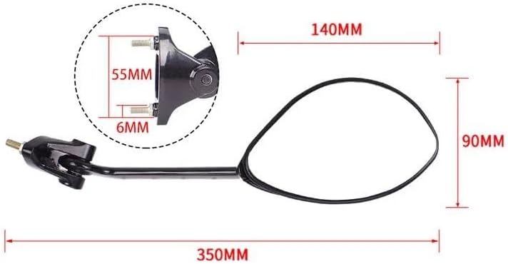 オートバイ用バックミラー サイドミラー用カワサキ用ニンジャ ZX-14R