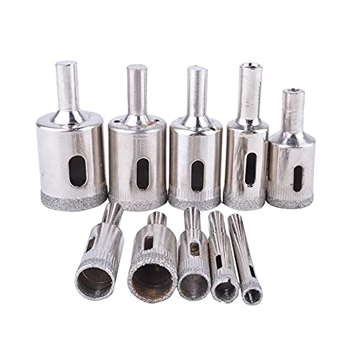 Set de 10 brocas diamantadas para azulejo 6-30 mm