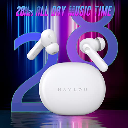 Fone de Ouvido HAYLOU MoriPods ANC Híbrido Sem Fio com Cancelamento de Ruído Ativo, Fones de Ouvido