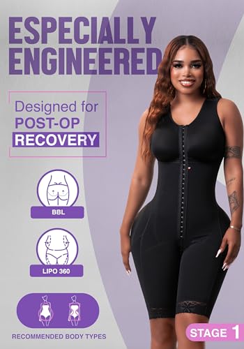 Snatched Body - Women's Stage 1 Faja Colombianas with Bra Shapewear BBL Post Surgery Compression Garment Butt Lifting2