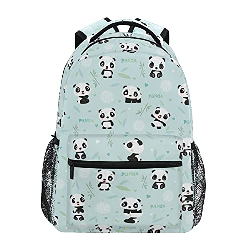 Sac à dos pour enfants, cartable, galaxie spatiale, grande capacité, pour étudiants, garçons, filles, adultes, adolescents, Panda 050, Taille unique, Sac à dos enfant