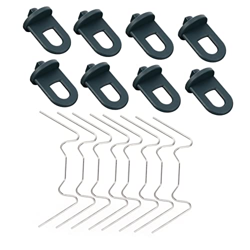 Milisten 1 Set Clip Vetro Ganci per Accessori Pratici per Serra Confezione da Clip e Ganci per Piante Facile da Installare e Resistente