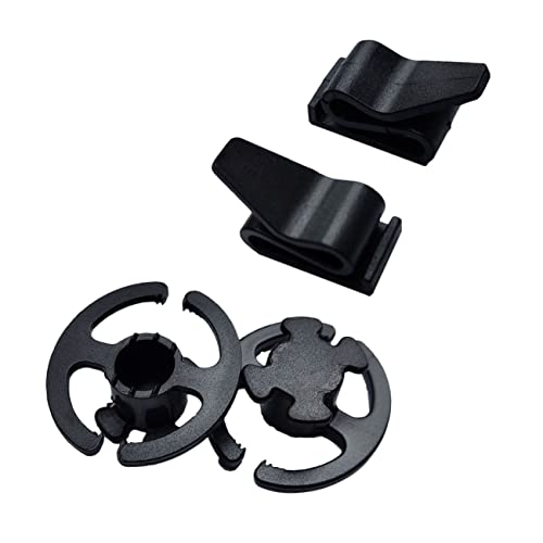 NOLITOY 2 Pairs Ski Helmet Mask Hook Mask Holder Hanging Hooks Helmet Mask Support Mask Fixing Tool Protective Mask Hook Ski Helmet Mask Clip Mask Connector Helmet Parts Black Plastic