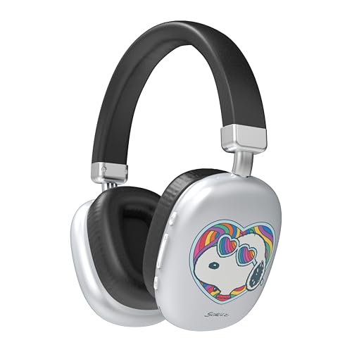 Image of SOAR Peanuts Active Noise Cancelling Wireless Headphones Silver- Groovy