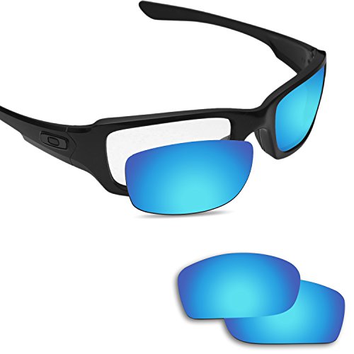 Fiskr 剥がれ防止 Oakley Fives Squared交換用レンズ 偏光レンズ -マルチオプション型