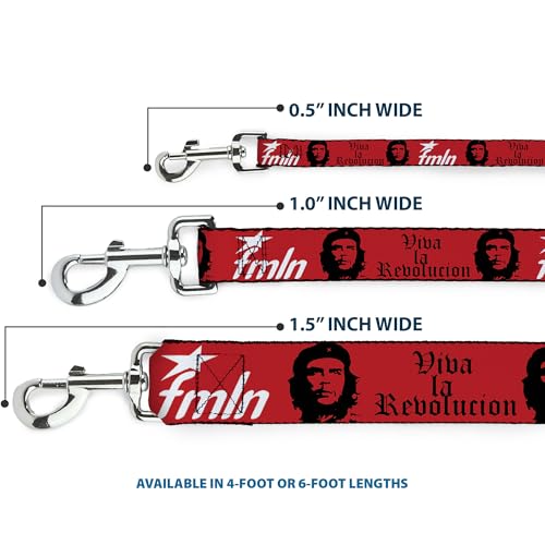 Laisse Che W/Fmln Rouge anti-traction Buckle Down sangle solide 6ft - 4