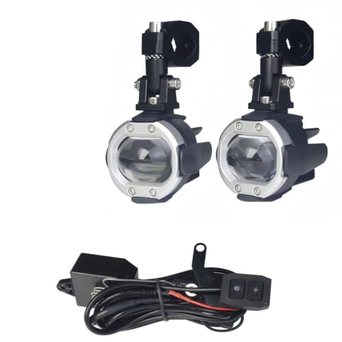 Feu auxiliaire moto 100W stroboscope blanc jaune pour trail F800GS