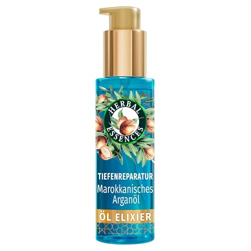 Herbal Essences Deep Repair Marokkanisches Arganöl Elixier 95ml Für Glattes Und Glänzendes Haar. Dringt Tief In Das Haar Ein Um Es Zu Nähren Zu Stärken Und Zu Reparieren. Leichte Und Vegane Formel