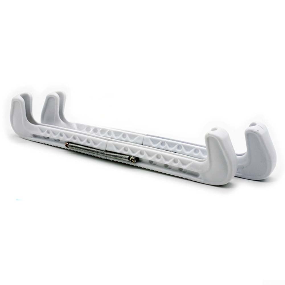 Adjustable Ice Skate Guards Figure Hockey Skates(White)