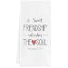 A Sweet Friendship Refreshes The Soul Kitchen Towels, Proverbs 27:9 Hand Towel, Friendship Gifts for Women, Bible Verse Housewarming Birthday Religious Gift for Best Friend