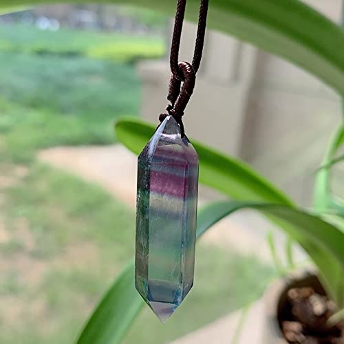 Ciondolo In Cristallo Di Quarzo Fluorite Verde Naturale – Pietra Grezza Irregolare Per Guarigione E Meditazione