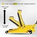 YELLOW JACKET 3.5 Ton Low Profile Floor Jack Quickly Lift Hydraulic Car Jack with Dual Pumps, 7700 lb Capacity