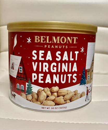 BELMONT PEANUTS, SEA SALT/VIRGINIA PEANUTS 38OZ (1077G) PACK OF ONE