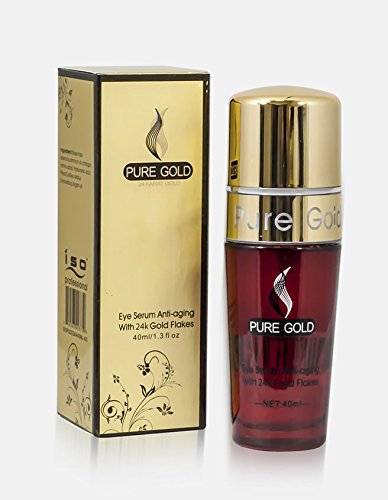 Iso Beauty 24K Pure Gold Flakes Anti-Aging Eye Treatment Serum W/Collagen - 1.37oz