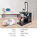VEVOR Heat Press 6x3.75Inch Curved Element Hat Press Clamshell Design Heat Press for Hats Rigid Steel Frame No Stick Digital LCD Timer and Temperature Control (6x3.75Inch Clamshell Design)