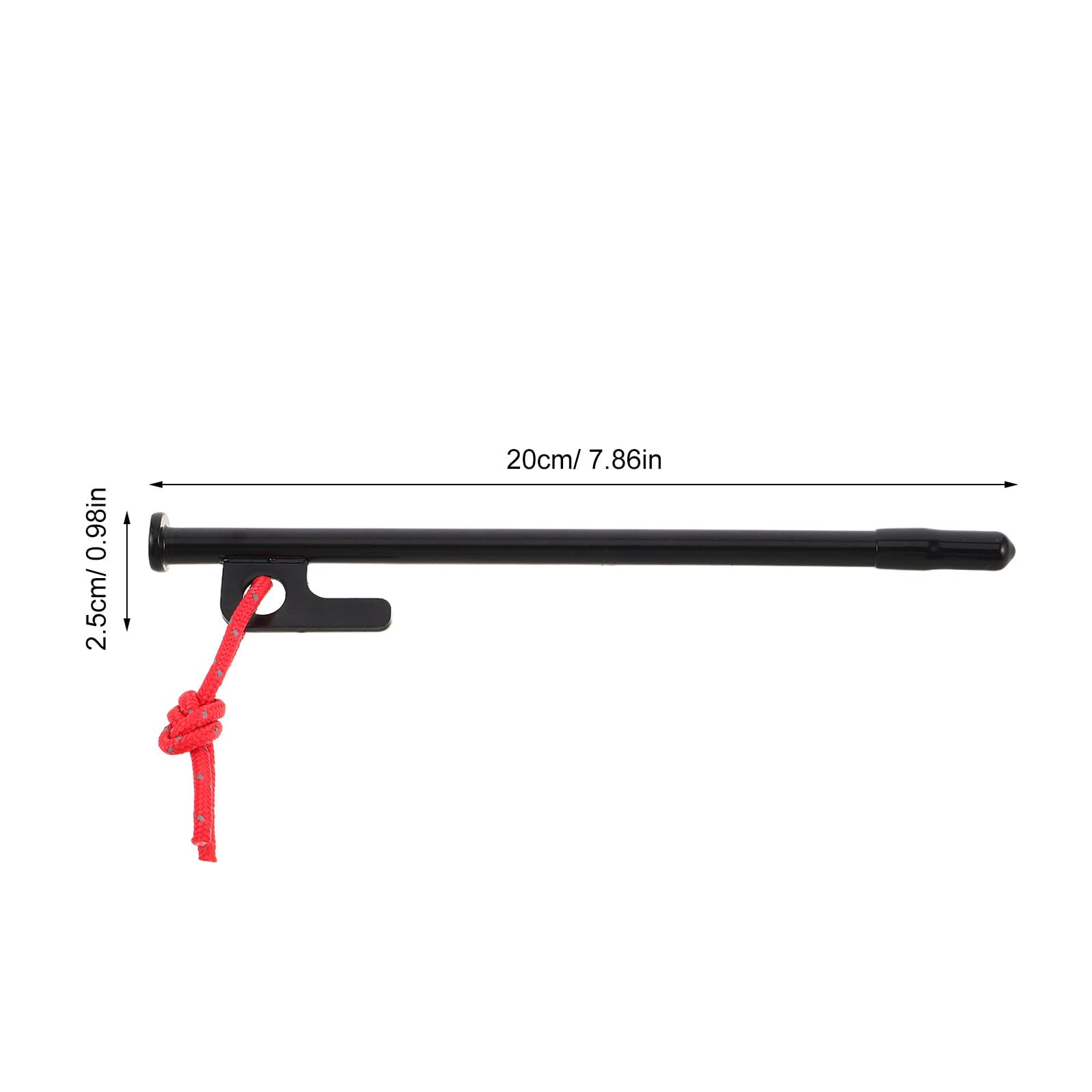 ifundom 6 Pezzi Picchetti da Campeggio Nero Picchetti Resistenti per Tende e Teli Outdoor Fissaggi Rapidi e Stabili Antivento per Sabbia e Terra per Escursionismo e Zaino in Spalla