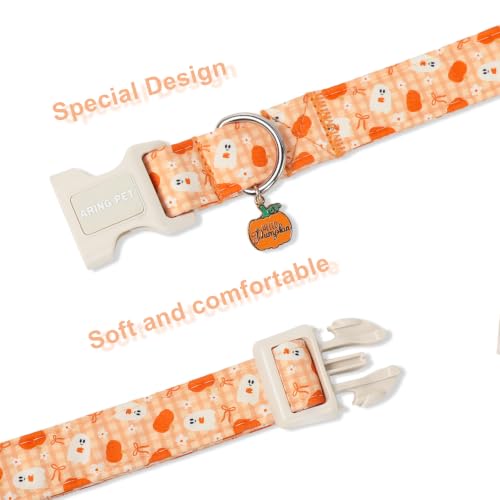 Image of ARING PET Halloween Dog Collar for Puppy Small Medium Large Dog-Orange XS