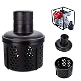 WADY Suction Hose Strainer 3 Inch Round Hole Suction Strainer Filter Carbon Steel Plated Npt Thread Hose Water Pump Inlet Strainer for Remove Debris Trash Reduces Solids Entering