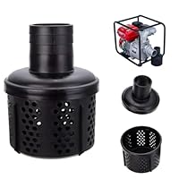 WADY Suction Hose Strainer 3 Inch Round Hole Suction Strainer Filter Carbon Steel Plated Npt Thread Hose Water Pump Inlet Strainer for Remove Debris Trash Reduces Solids Entering