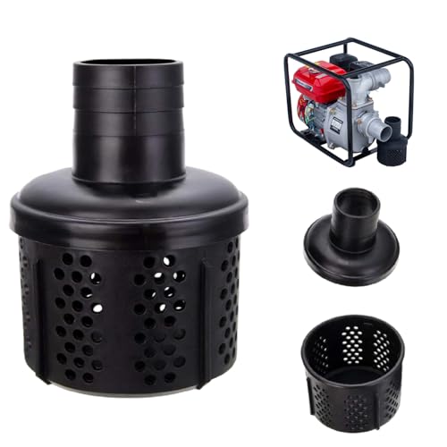 WADY Suction Hose Strainer 3 Inch Round Hole Suction Strainer Filter Carbon Steel Plated Npt Thread Hose Water Pump Inlet Strainer for Remove Debris Trash Reduces Solids Entering