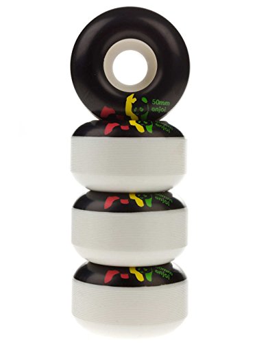 Roue de skateboard Enjoi Rasta Panda uréthane blanc 52mm accessoires skate de rue