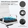 Pewfugu Airplane Seat Cushion for Long Flights, Inflatable & Portable Travel Cushion for Tailbone Pain Relief, Pressure Relief Car Seat Cushion for Office Chair and Wheelchair Use