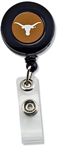 aminco NCAA Texas Longhorns Badge Reel, Black, Large