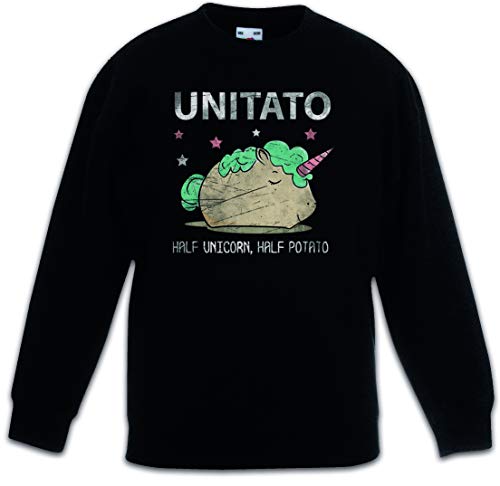 Sweat-shirt noir enfant Unitato idéal pour les journées d'école et les sorties en famille