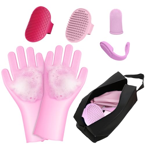 MIYIJHY 7-Piece Pet Grooming Kit with Storage Bag | Portable