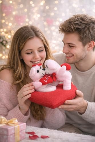 Image of ZEXSAZONE Soft Plush Smiley Teddy Bear 22 CM | Kissing Love Teddy with Heart | Cute Romantic Gift for Valentine's Day, Anniversary, Birthday | Cuddly Stuffed Toy for Girls & Kids