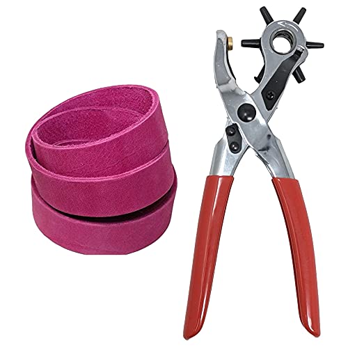 You Can Buy This Bundle And Save A Leather Hole Punch And A 7/8" Pink Leather Strap Together #TOP7