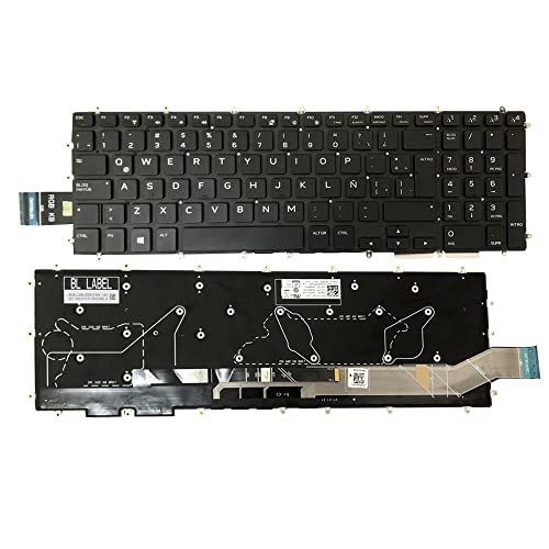 Clavier rétroéclairé Dell M15 R1 M17 R1 de rechange espagnol