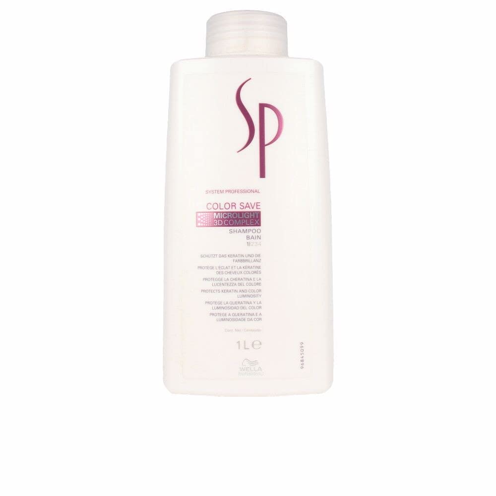 Wella SP System Professional Color Save Shampoo, 1000 ml, 1er Pack, (1x 1 L)
