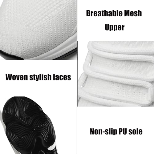 Tallure Sneakers Women Men, Hidden Elevator Sneakers Breathable Mesh Lightweight Athletic Casual Shoes4