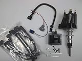 Distributor conversion kit for Mercruiser, Volvo Penta, OMC 3.0. Includes spark plug wires, wire harness, ignition coil, shunt