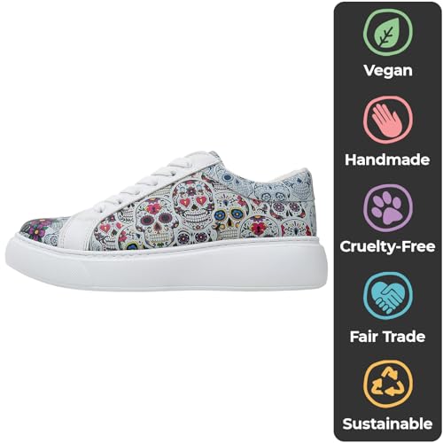 Wedge Platform Sneakers for Women - Handmade Vegan Leather, Unique Chunky Sneakers2