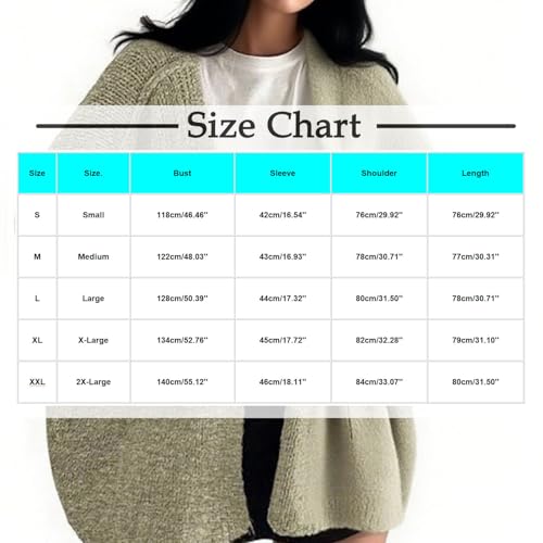Cardigan Sweaters for Women Long Lantern Sleeve Open Front Chunky Knit Cardigans Fall Oversized Loose Sweater Coats2