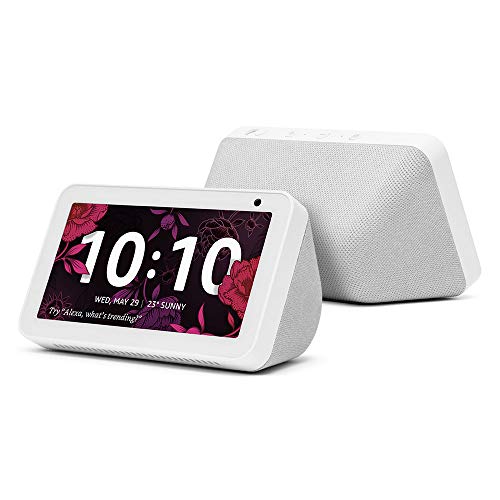 Image of Qubo 1080p Baby Cam (by Hero Group) Full HD WiFi Smart Baby Monitor(Black) with Baby Cry Alert, Alexa Enabled, Time Lapse Video & Lullabies + Echo Show 5 - Smart Display with Alexa-5.5 inch Screen(White)