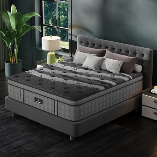 Image of Twin XL Mattress, Upgraded 12 Inch Luxury Hybrid XL Twin Mattress in a Box