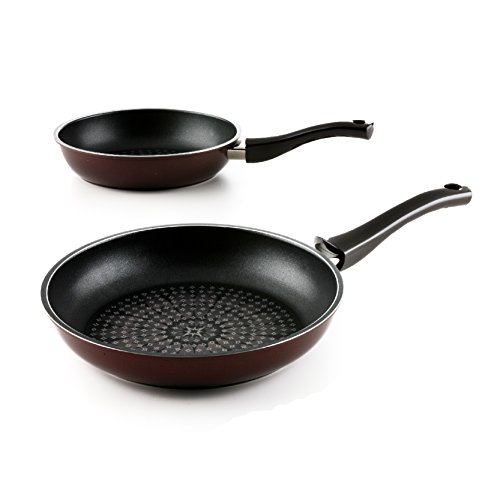 TeChef - Blooming Flower Frying Pan, with Teflon Platinum Non-Stick Coating (PFOA Free) (8-inch and 11-inch Set)