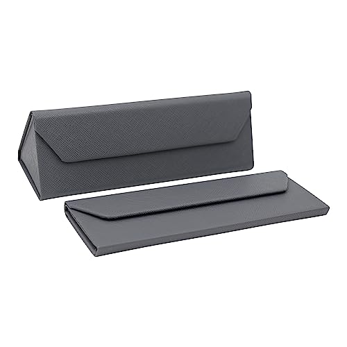 Image of Real Sic Glasses Case for Men and Women - Magnetic Folding Hard Shell Sunglass Holder - Inspired by Solid Color