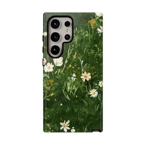 Coque fleurie Samsung S24 Ultra Green Meadow pour un style champêtre