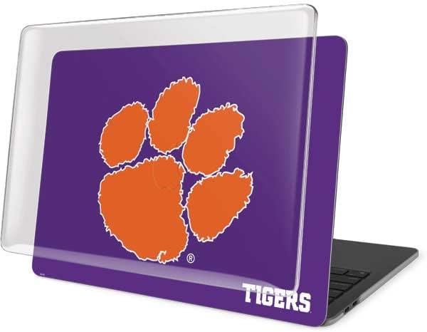 Skinit Case + Skin Compatible with MacBook Pro 15in (2016-19) - Officially Licensed Clemson Tiger Print Purple Design