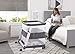 Simmons Kids Room2Grow 2-in-1 Newborn Bedside Bassinet & Infant Sleeper - Height Adjustable Portable Crib with Wheels & Airflow Mesh, Grey Tweed