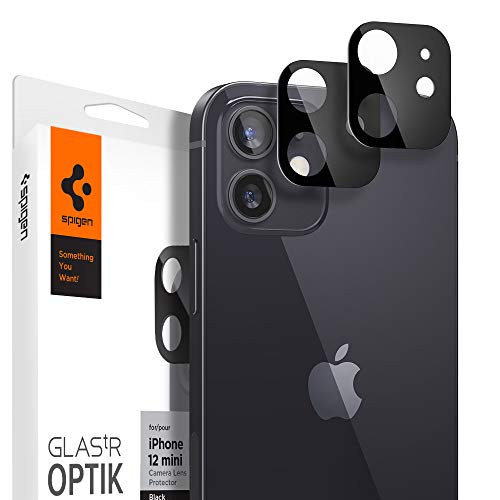 Spigen Camera Lens Protector Black for iPhone 12 mini – 2 Pack