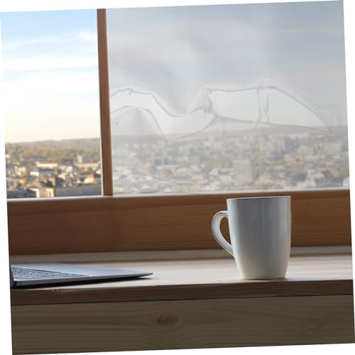 Película adhesiva para ventana PRETYZOOM 200x50 cm transparente miniatura 3